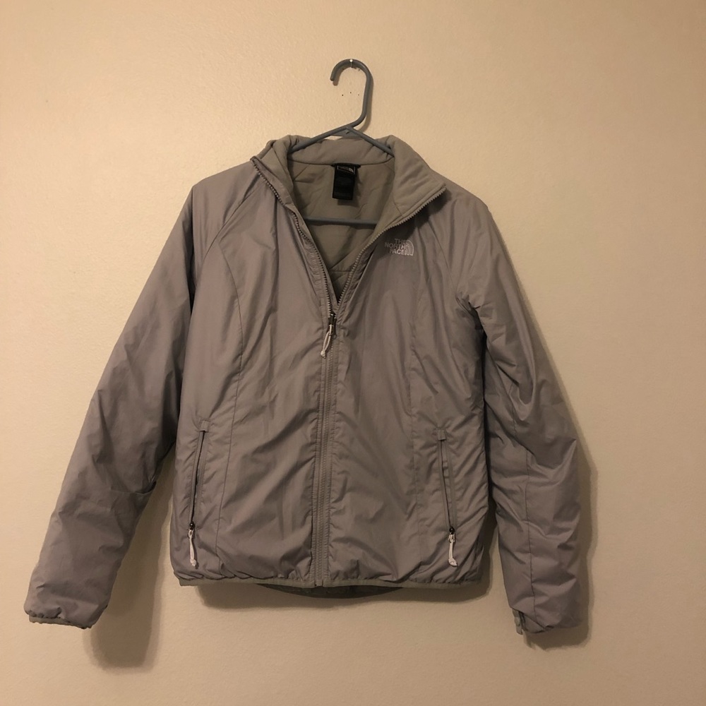 Grey North face jacket
